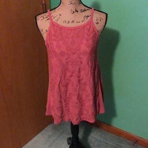 Lace front tank top